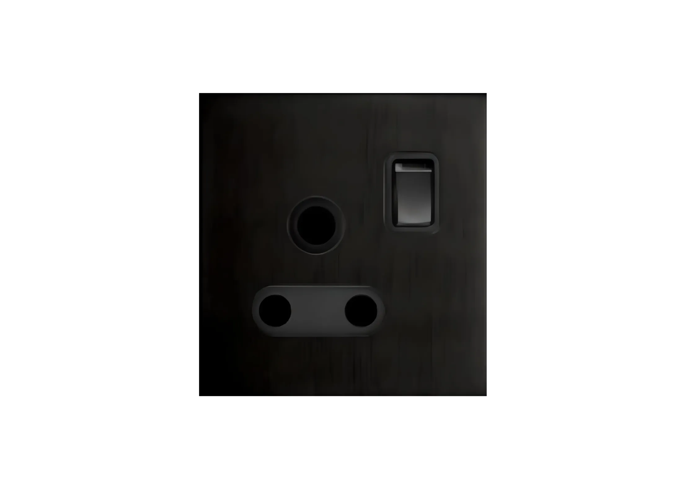 Single 15A switched socket (86), 250V, High-end Metal panel