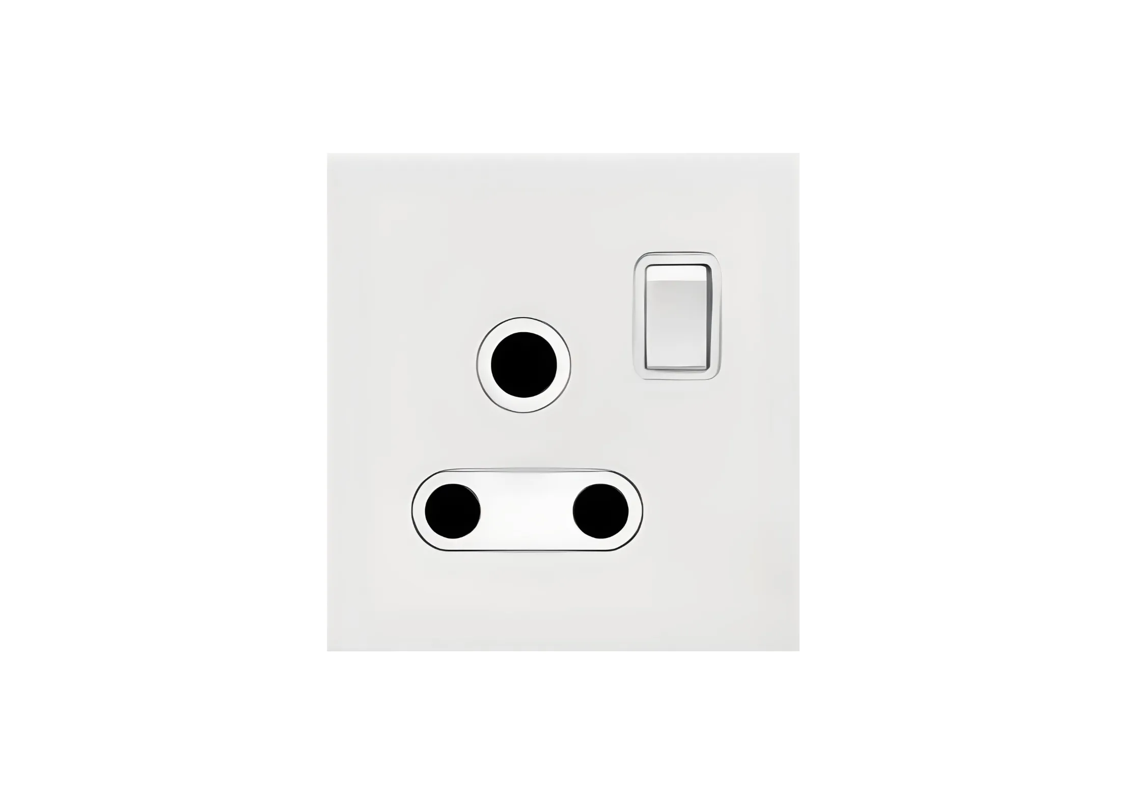 Single 15A switched socket (86), 250V, High-end Metal panel