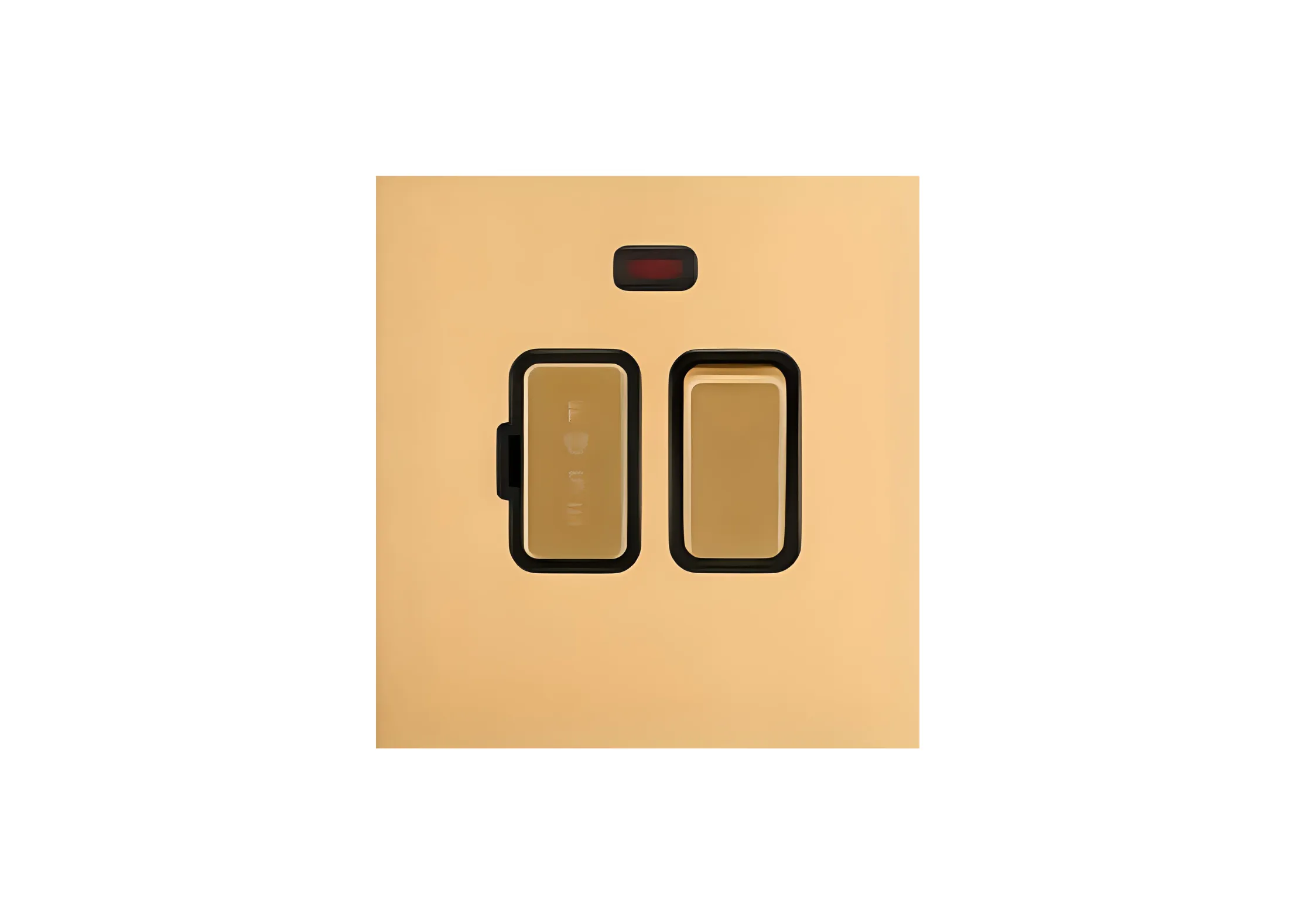 1 gang +Fuse unit (86), 250V, High-end Metal panel