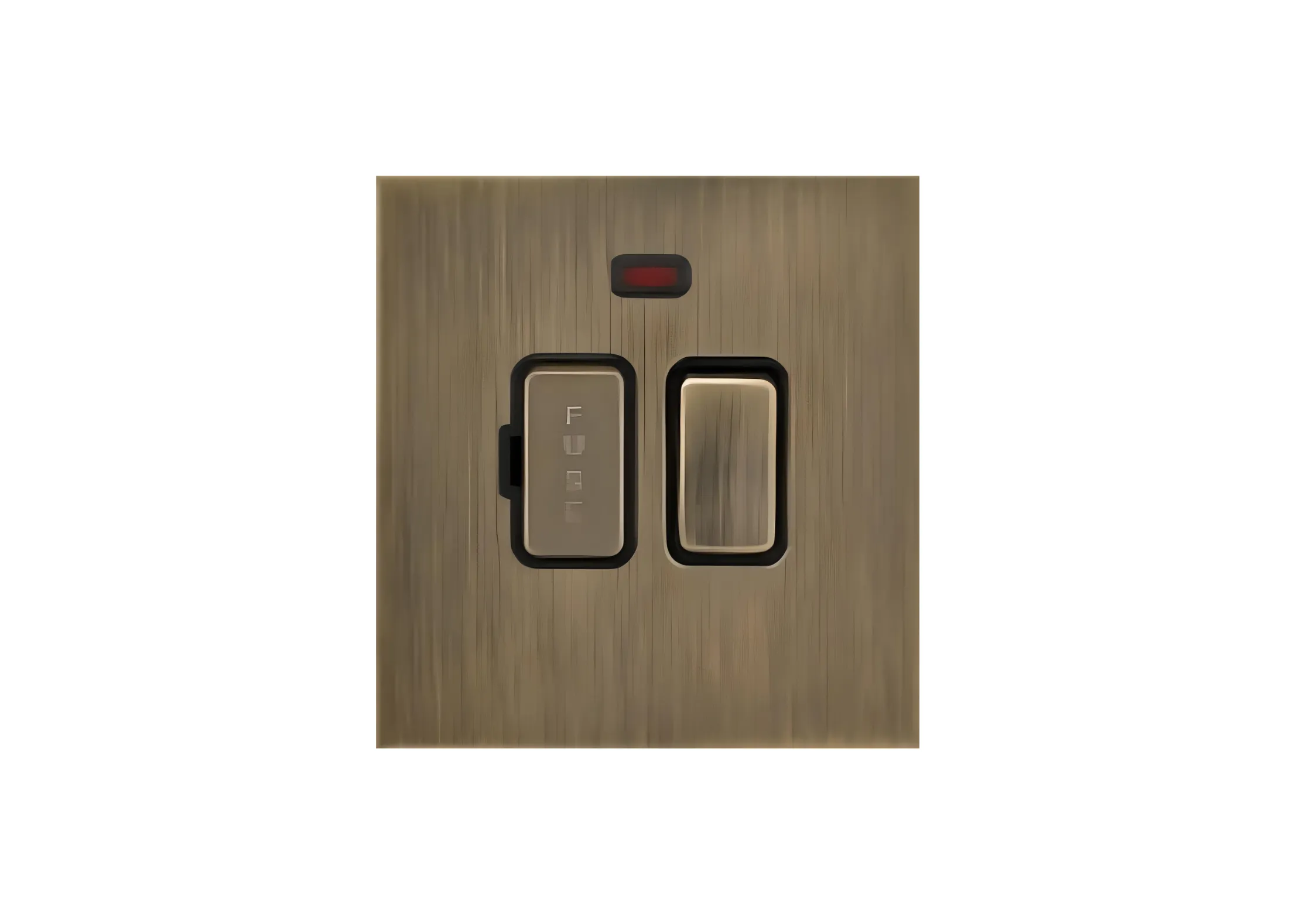 1 gang +Fuse unit (86), 250V, High-end Metal panel