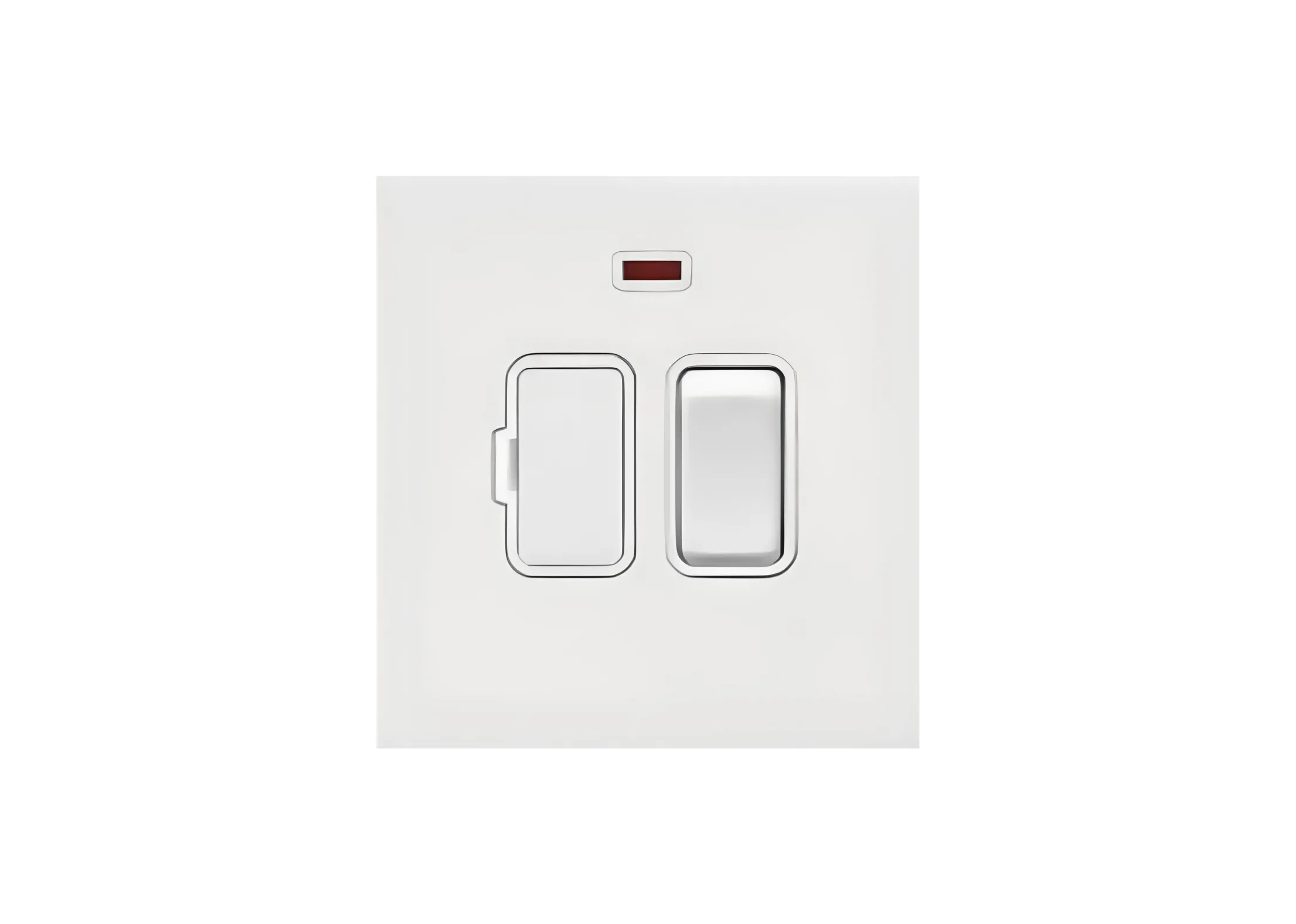 1 gang +Fuse unit (86), 250V, High-end Metal panel