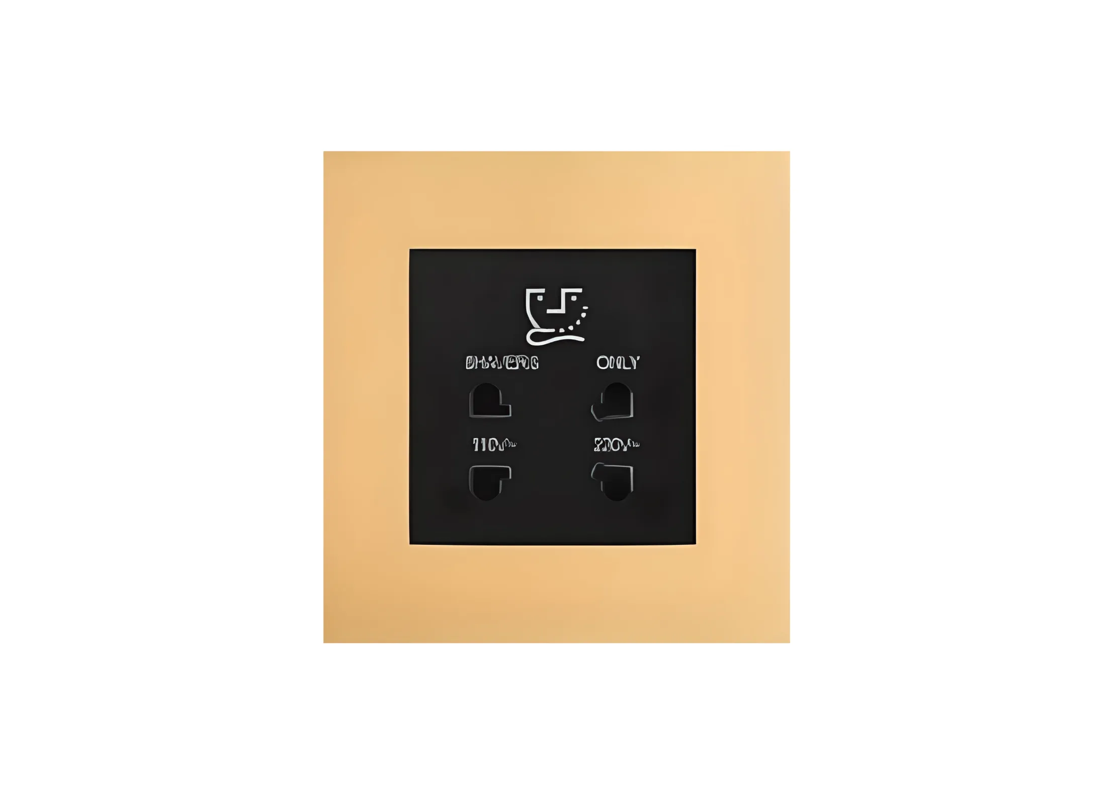 Shaver socket (86), High-end Metal panel