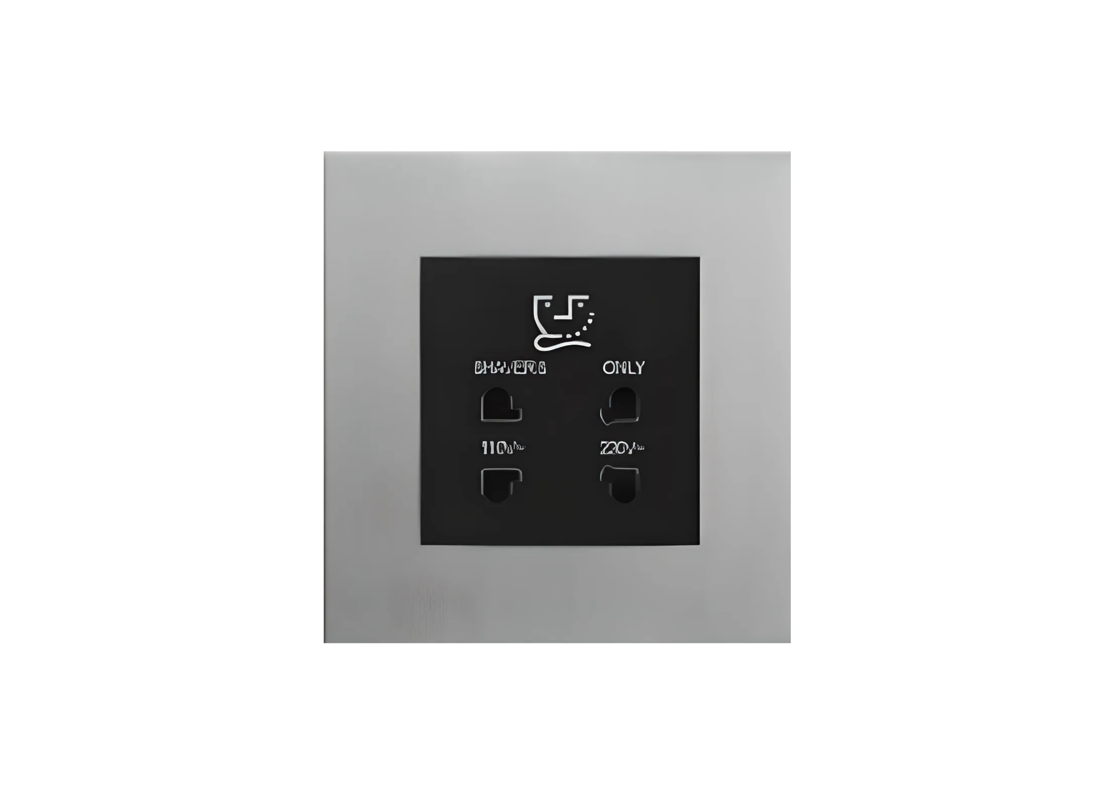 Shaver socket (86), High-end Metal panel