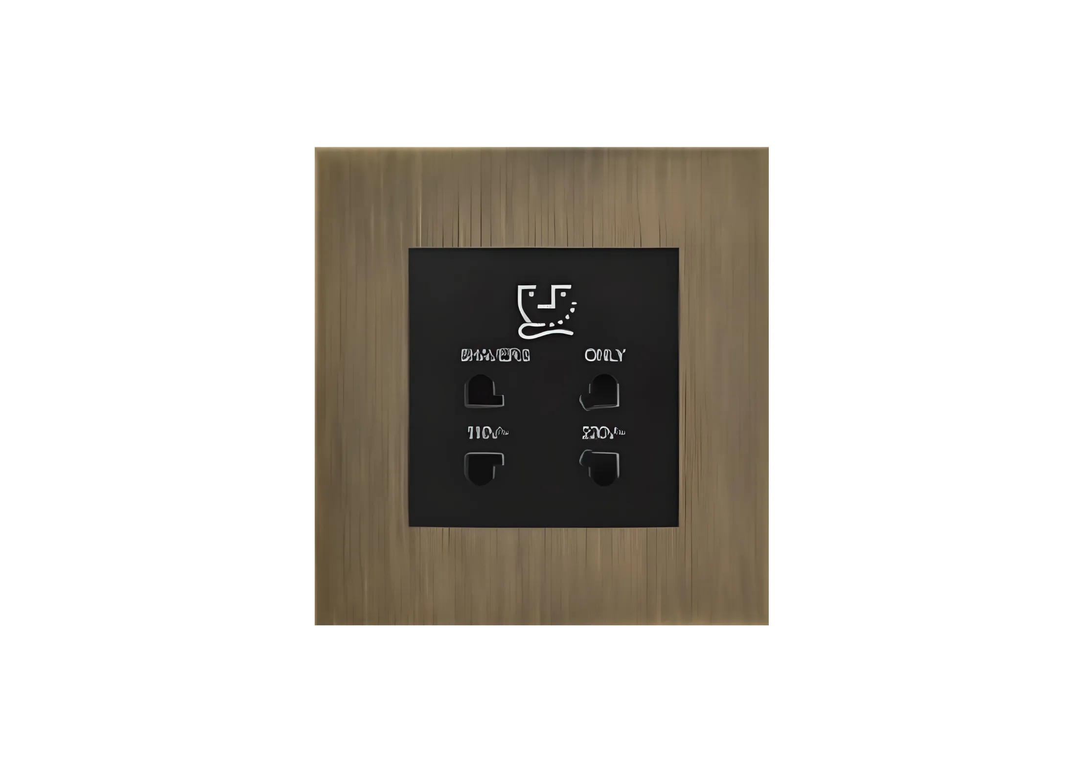 Shaver socket (86), High-end Metal panel