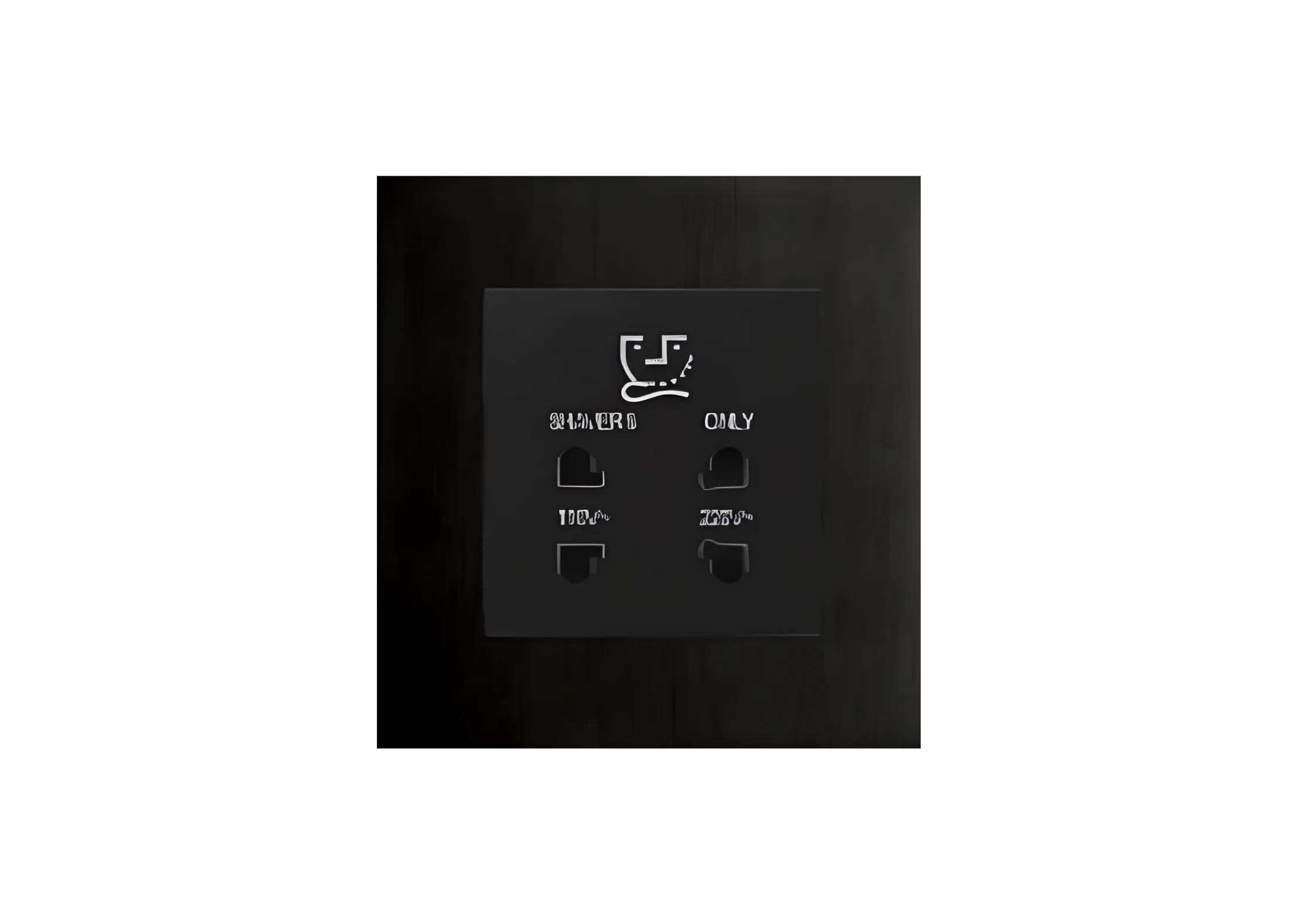 Shaver socket (86), High-end Metal panel