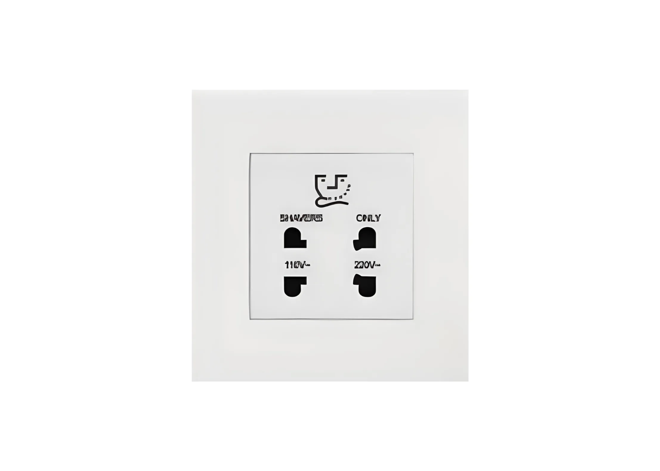 Shaver socket (86), High-end Metal panel