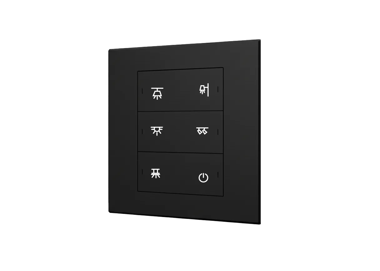 Titan - Six-button smart panel with Sensor (KNX interface base)