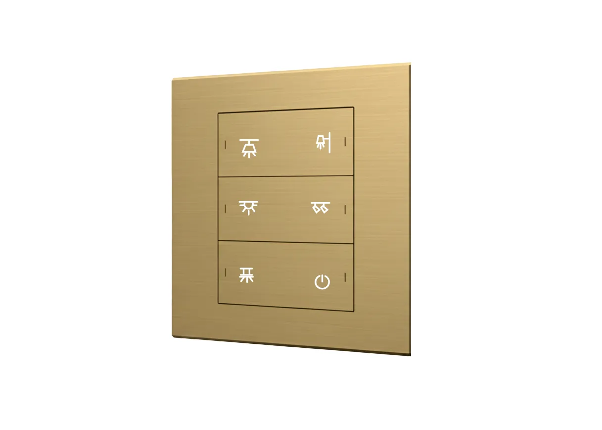 Titan - Six-button smart panel with Sensor (KNX interface base)