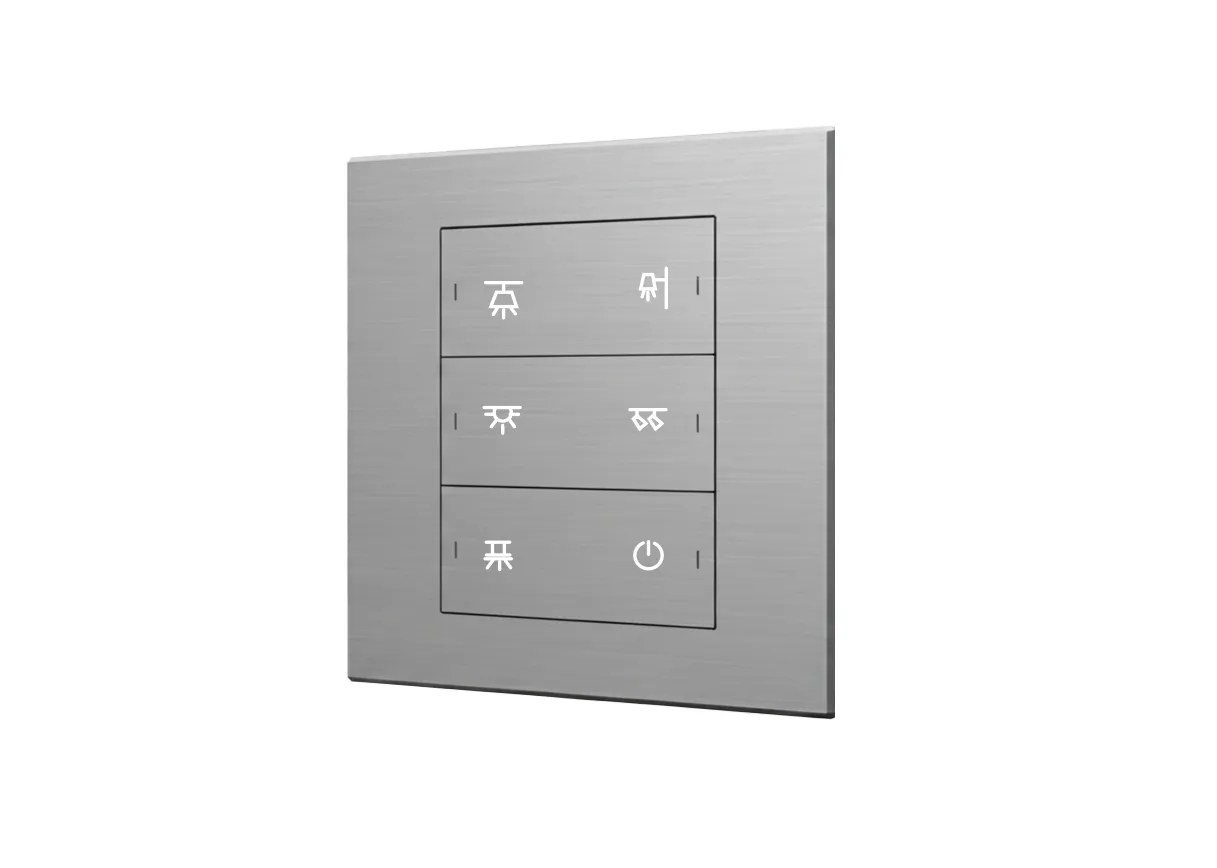 Titan - Six-button smart panel with Sensor (KNX interface base)