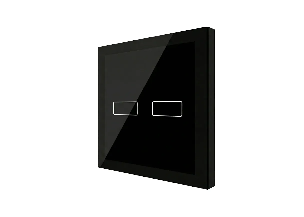 Glass Series - KNX Touch Panel Slim 2 Buttons
