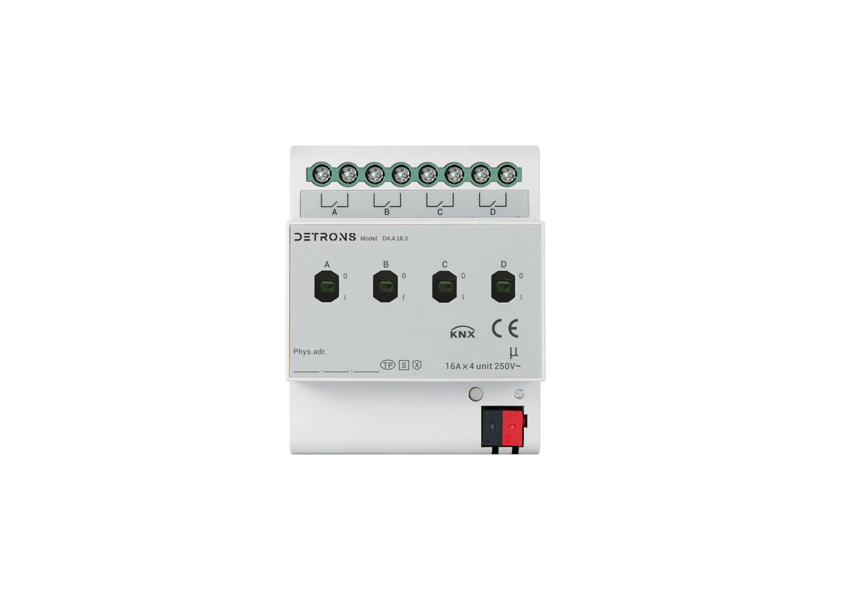 KNX Switch Actuator 4-Fold, 16A