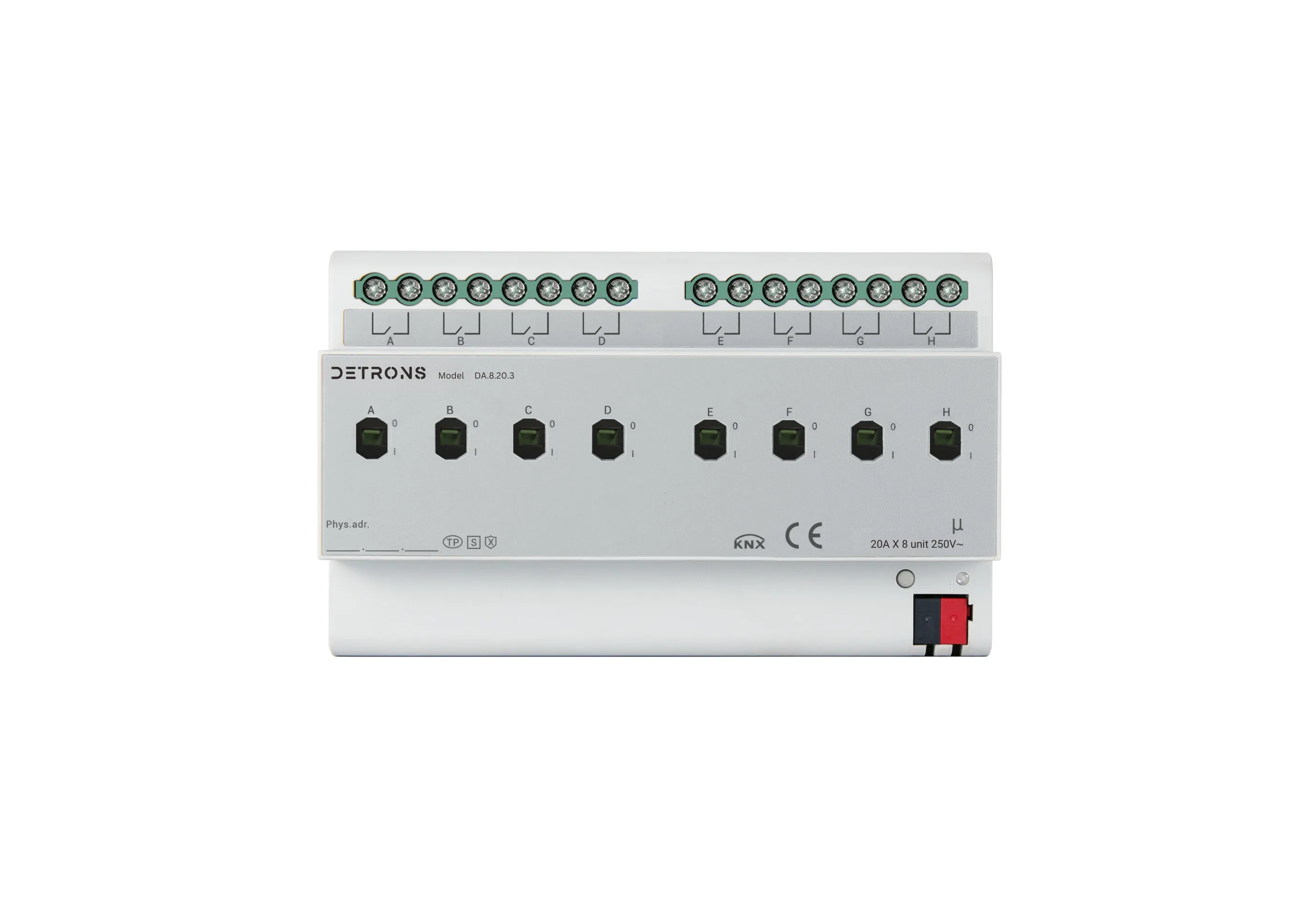 KNX Switch Actuator 8-Fold, 20A