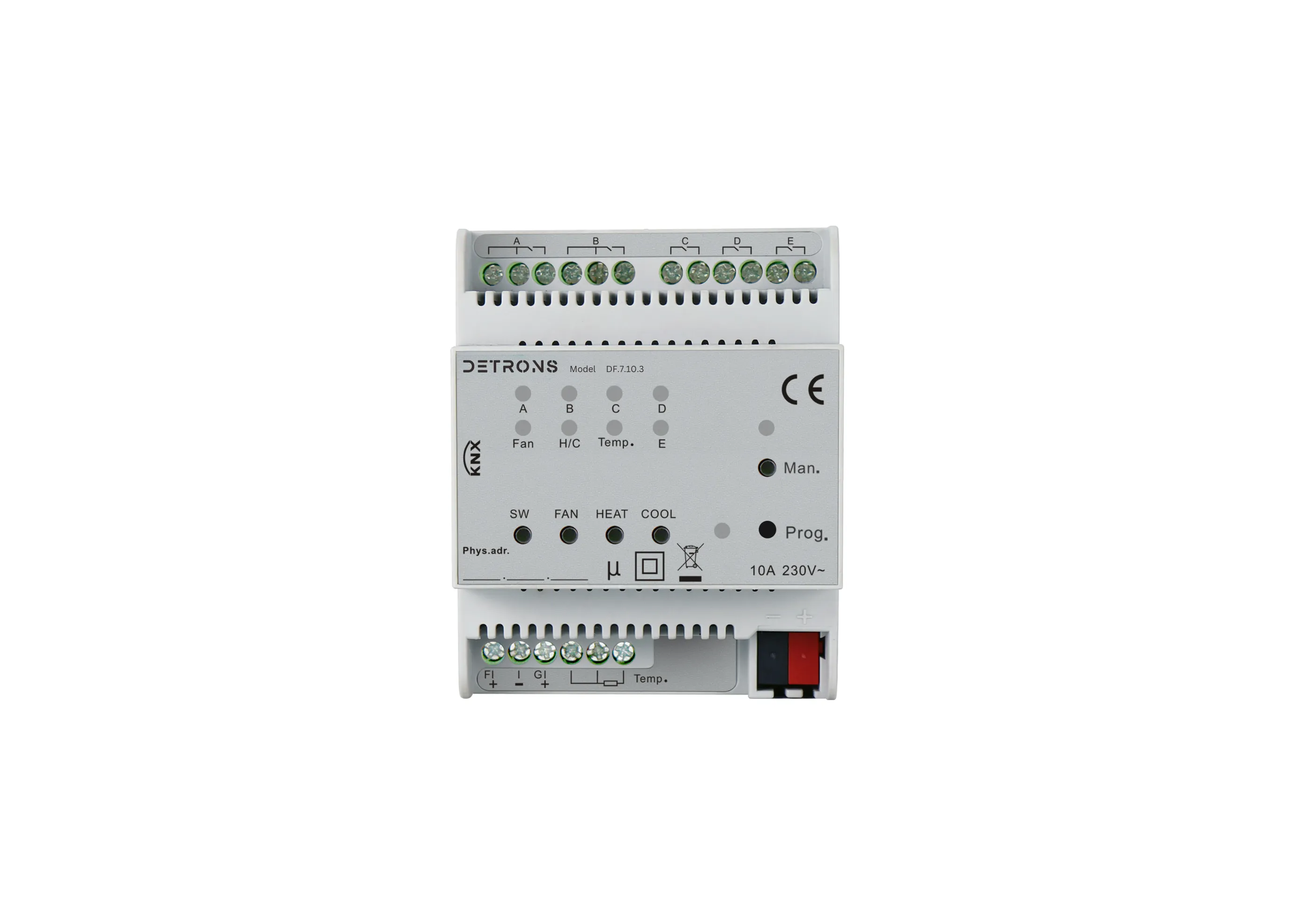 KNX Fan coil Controller, 0-10V