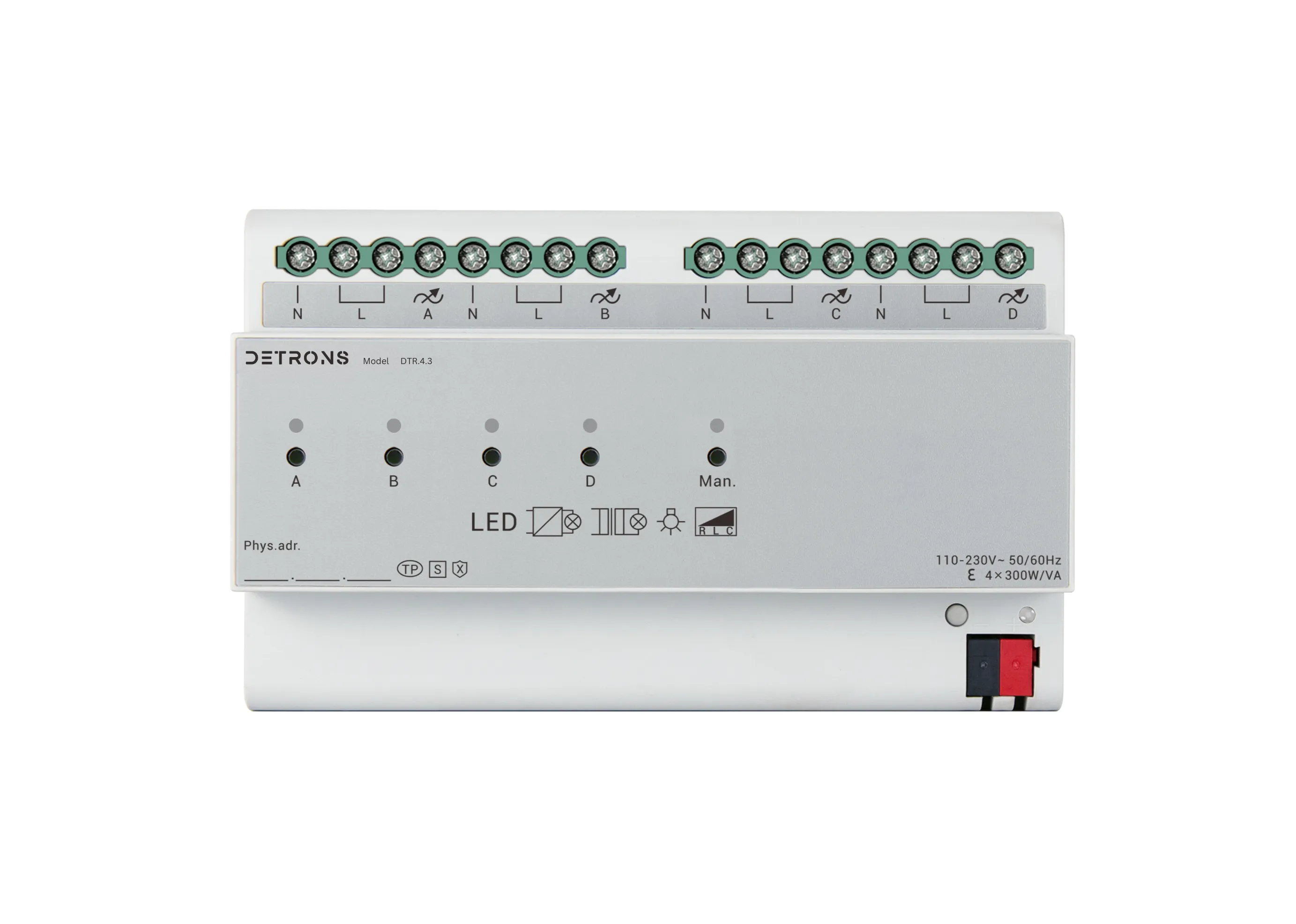 KNX Universal Dimming Actuator, 1/2/4 fold, (KNX Secure)