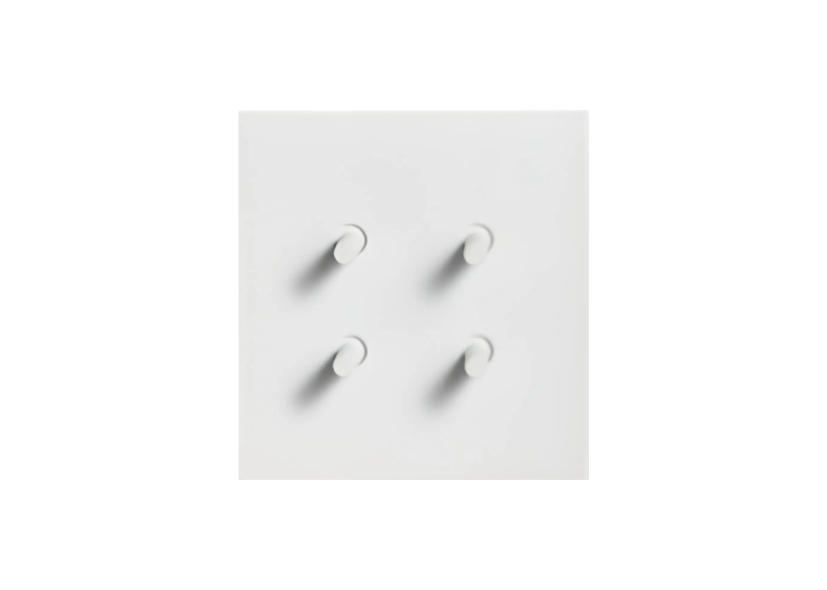 4 gang 2 way switch (86), 250V, High-end Metal panel/Copper toggle