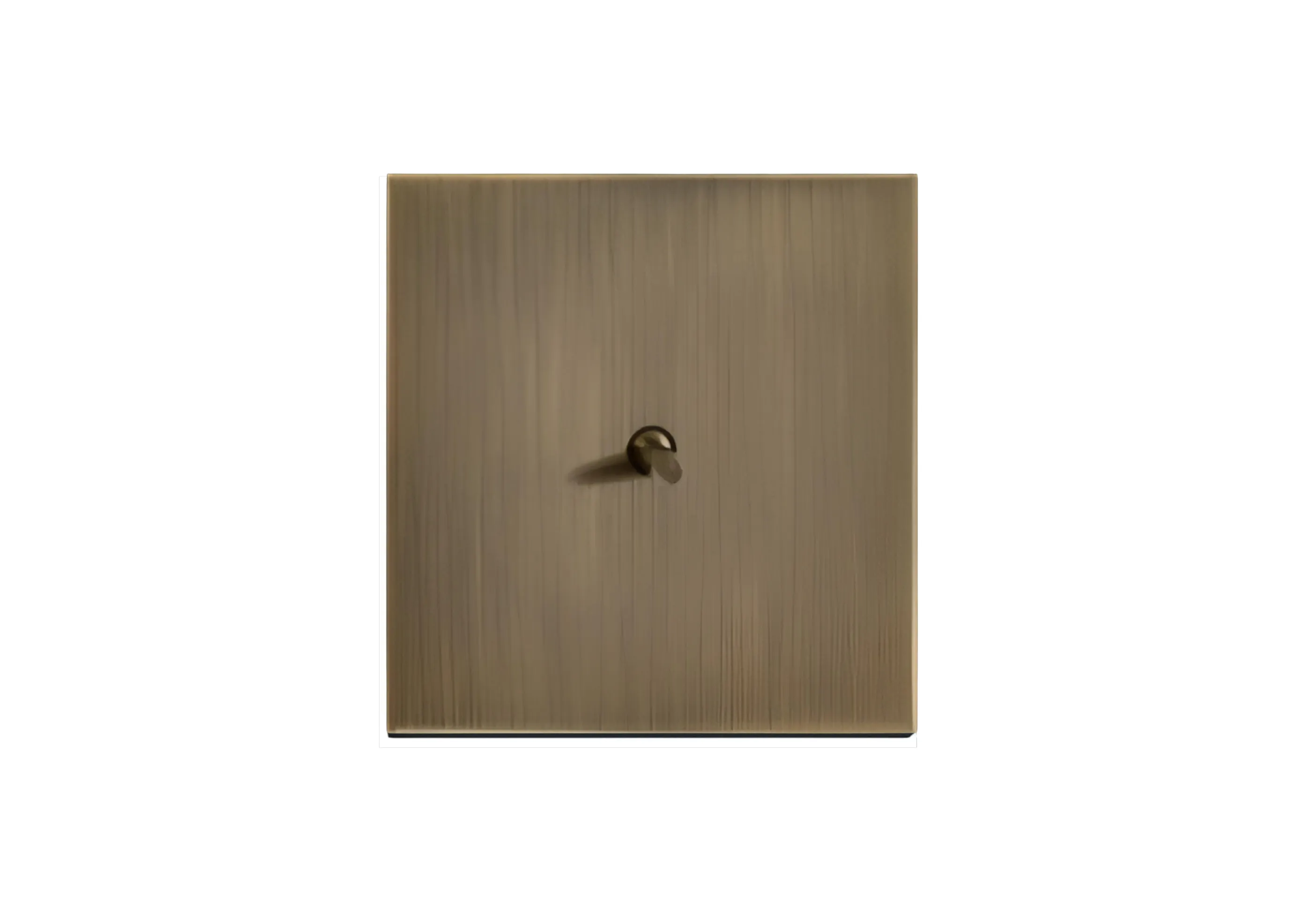 1 gang 2 way switch, 250V, High-end Metal panel/Copper toggle