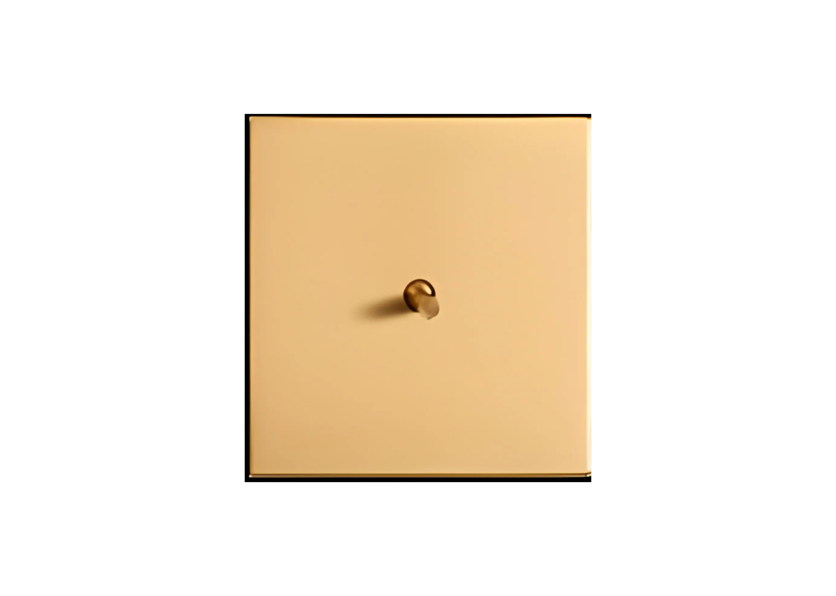 1 gang 2 way switch, 250V, High-end Metal panel/Copper toggle