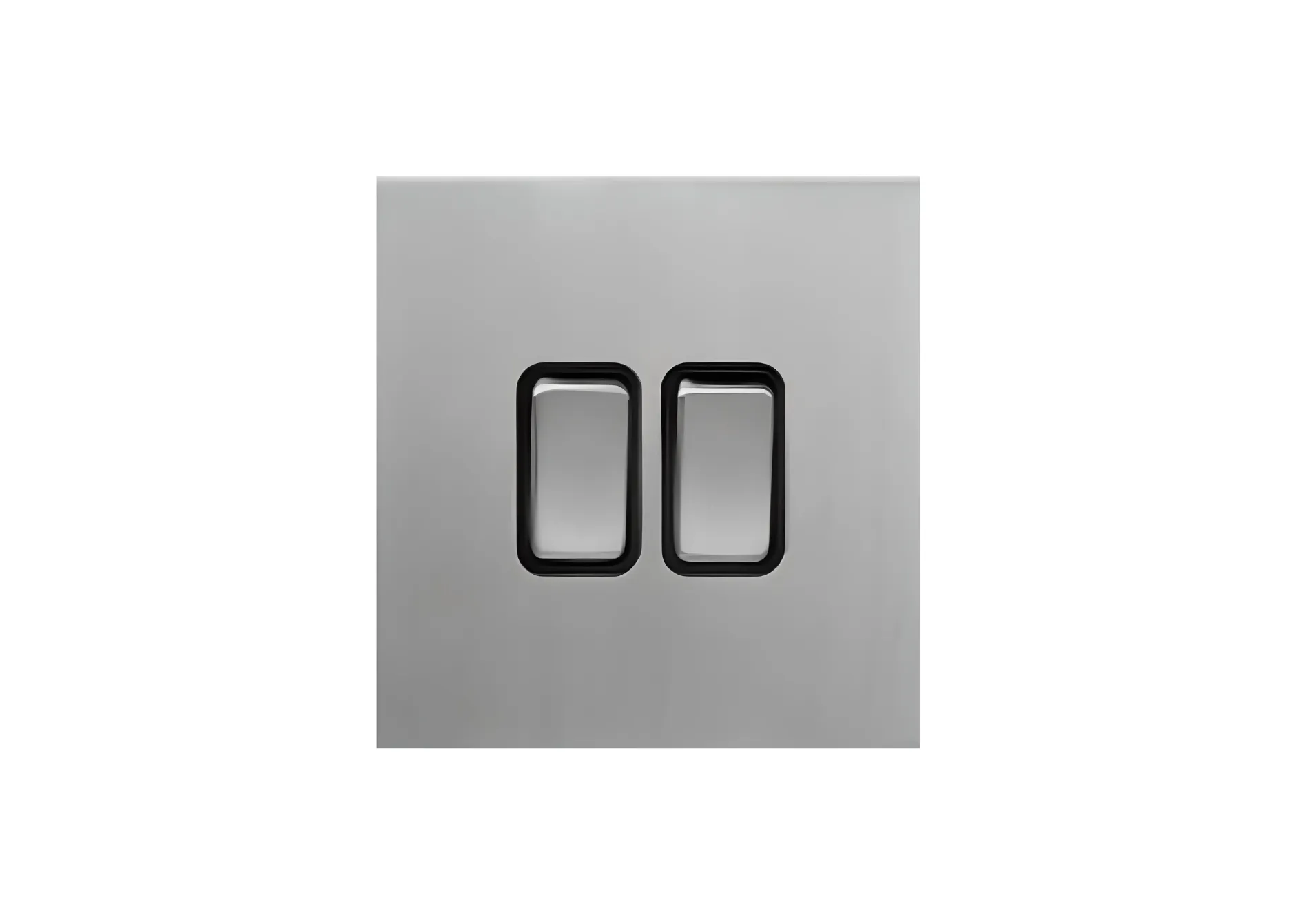 2 gang 2 way switch(86), 250V, High-end Metal panel/Copper toggle