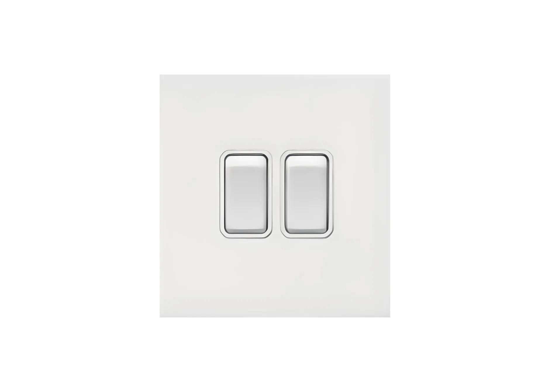 2 gang 2 way switch(86), 250V, High-end Metal panel/Copper toggle