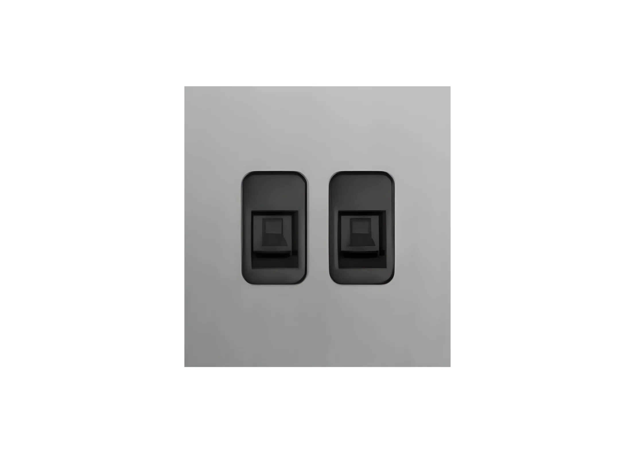 Double Computer socket (86), High-end Metal panel
