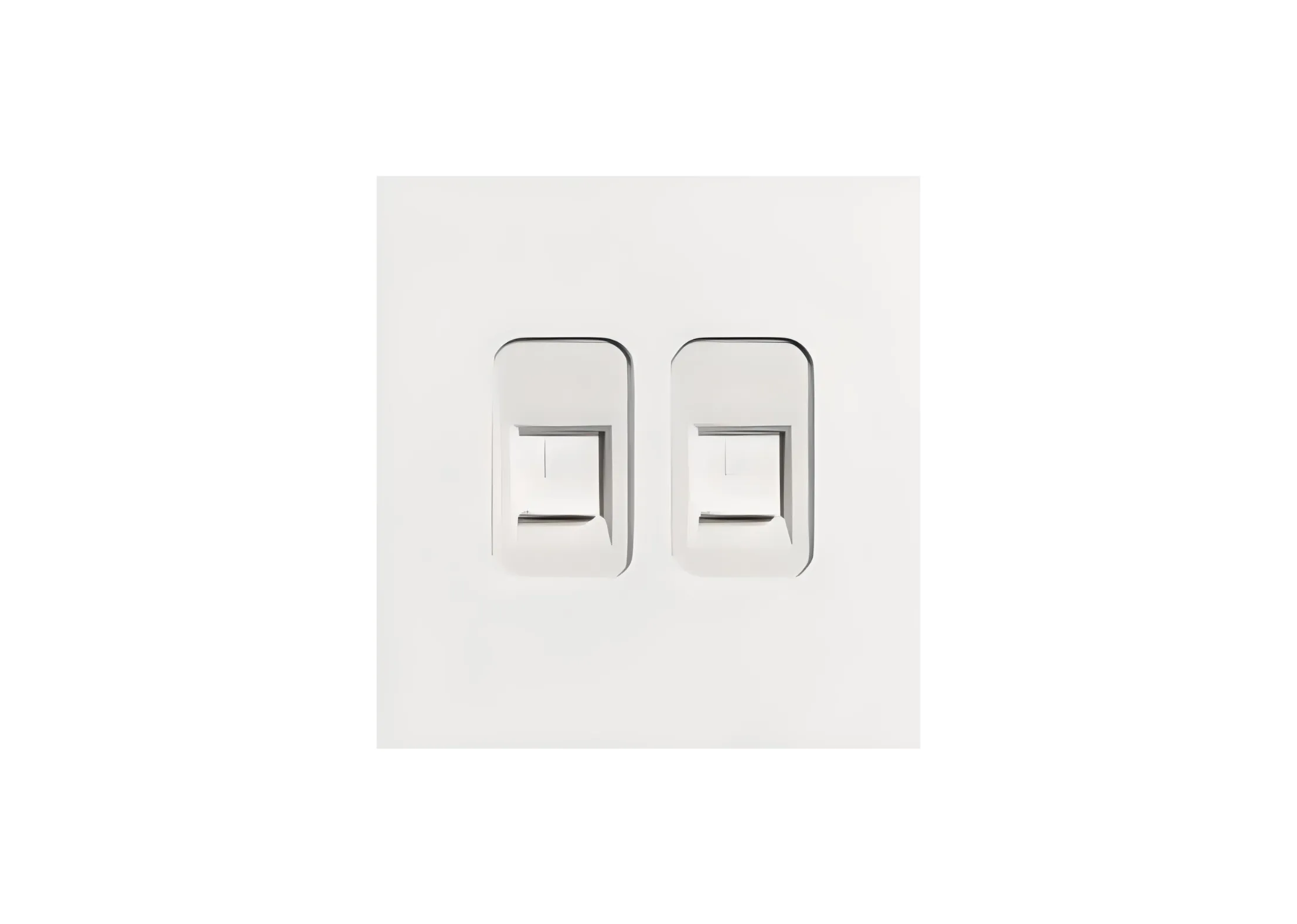 Double Computer socket (86), High-end Metal panel