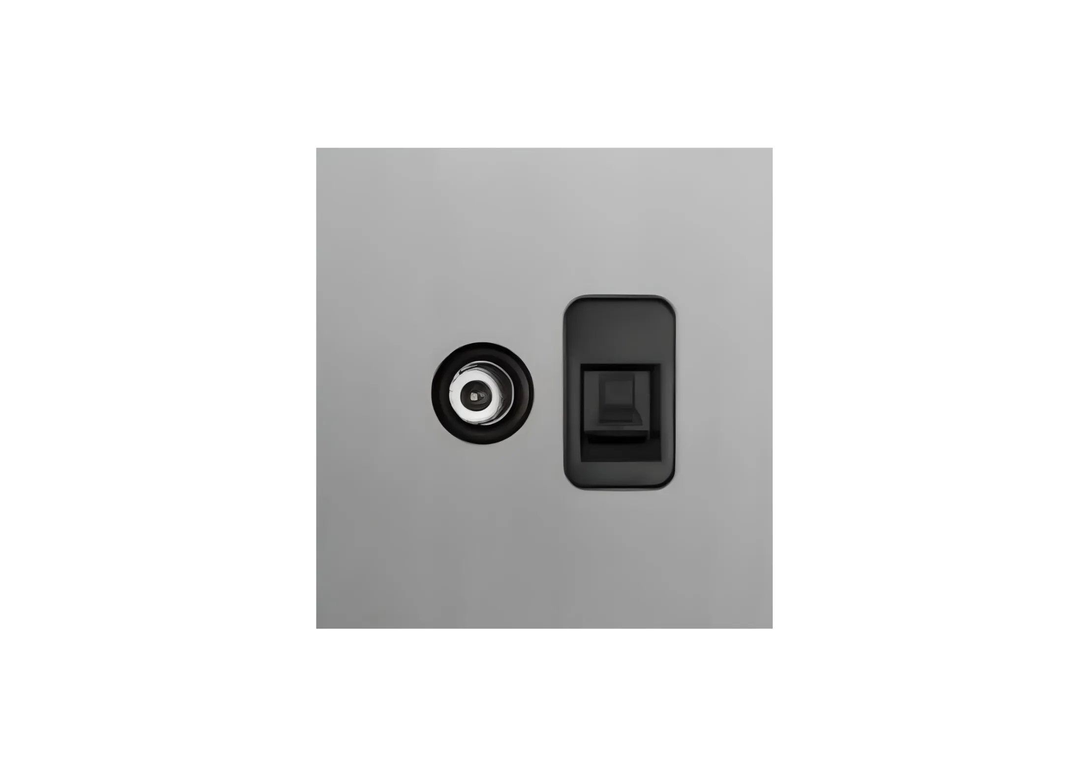TV + computer socket (86), High-end Metal panel