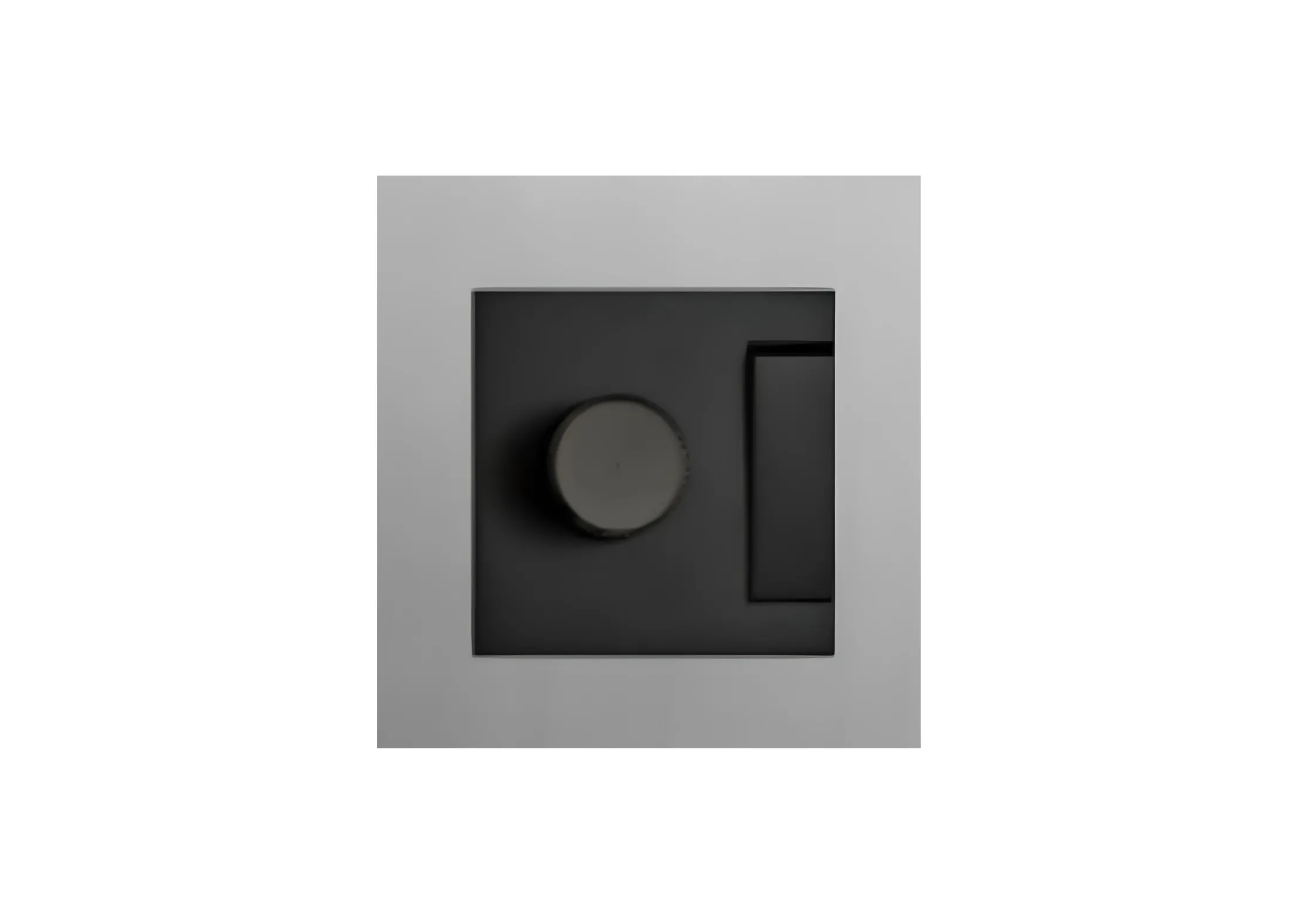 1 gang+ Dimmer switch (86), premium metal panel