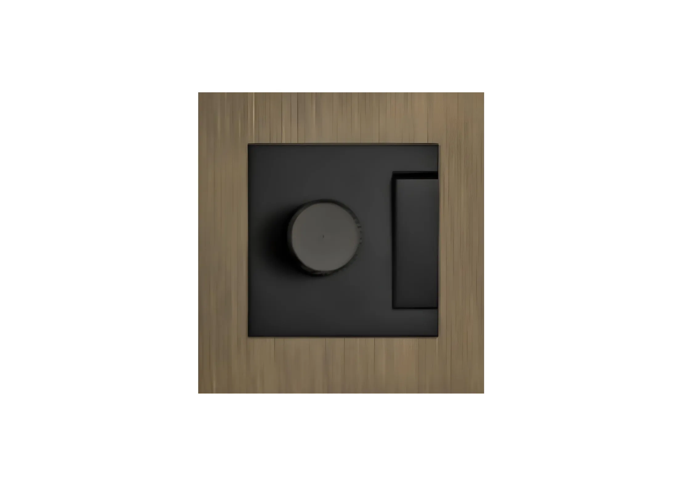 1 gang+ Dimmer switch (86), premium metal panel