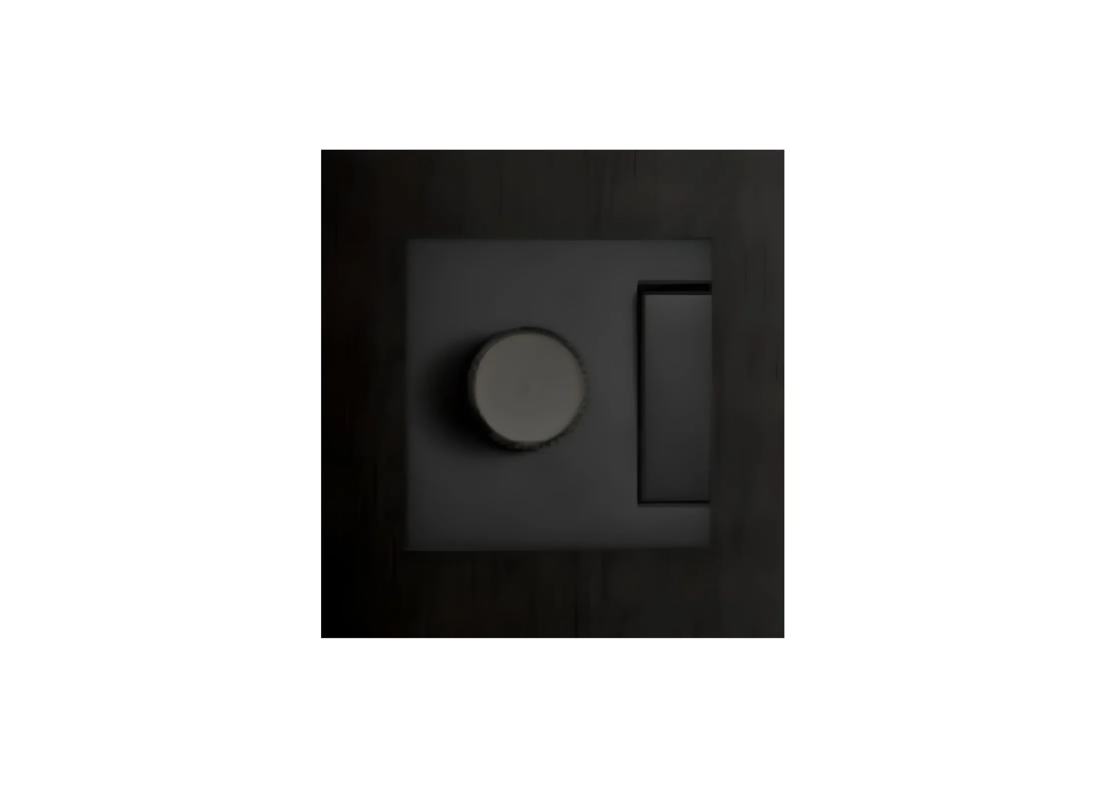 1 gang+ Dimmer switch (86), premium metal panel