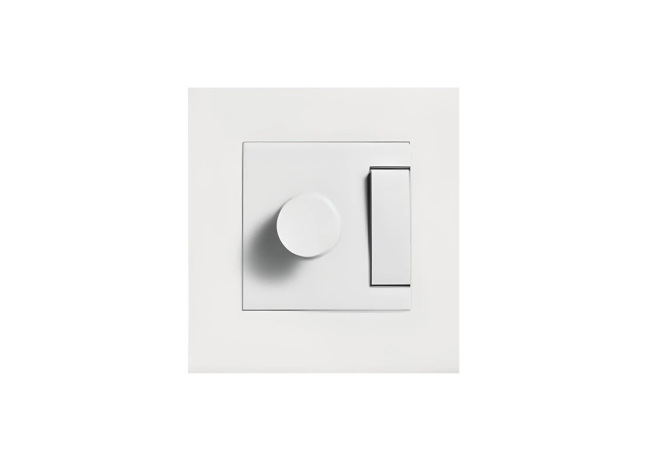 1 gang+ Dimmer switch (86), premium metal panel