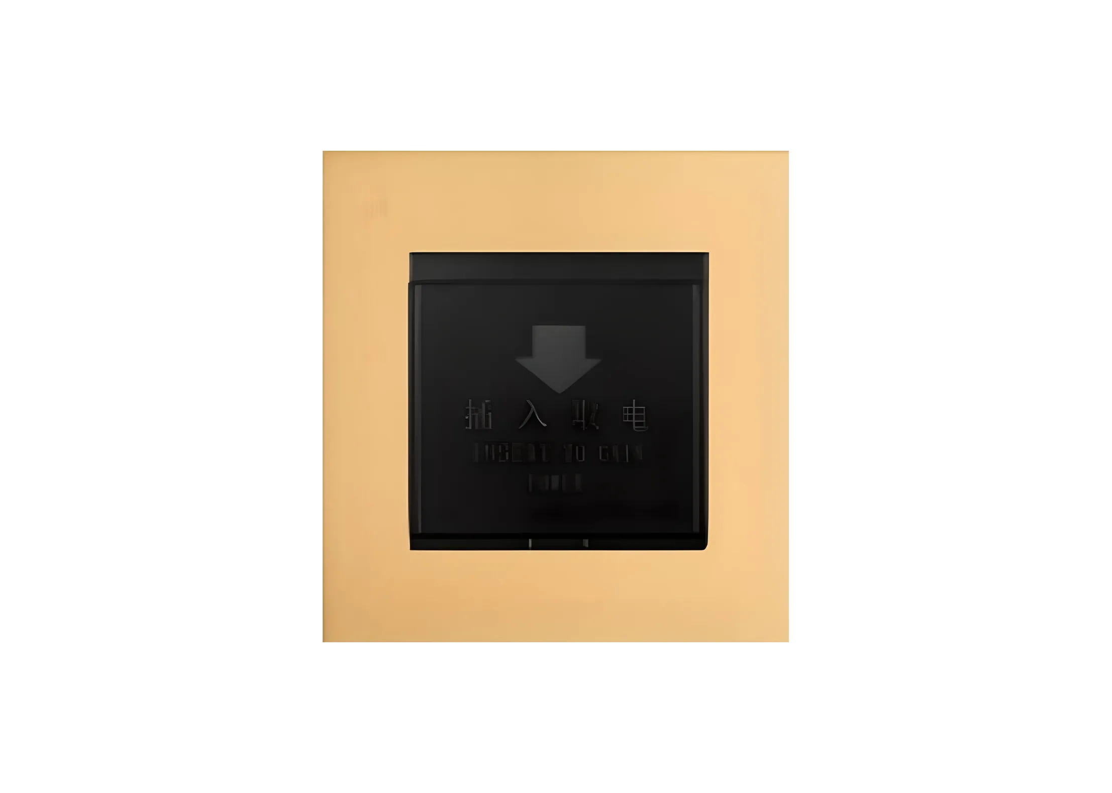 Insert key for power (86), High-end Metal panel