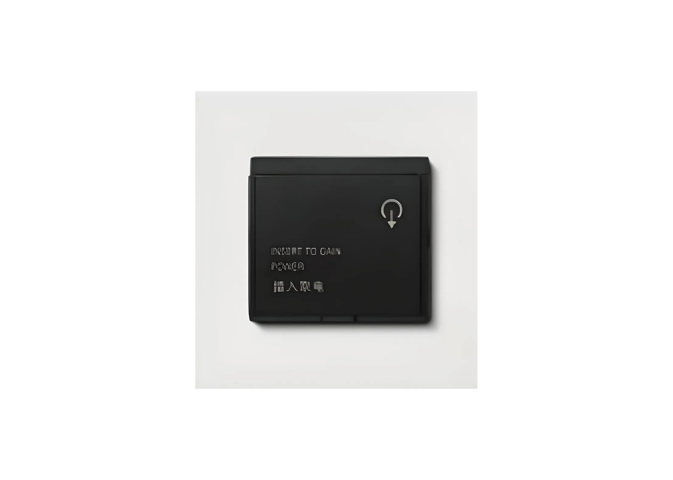 Insert key for power (86), High-end Metal panel